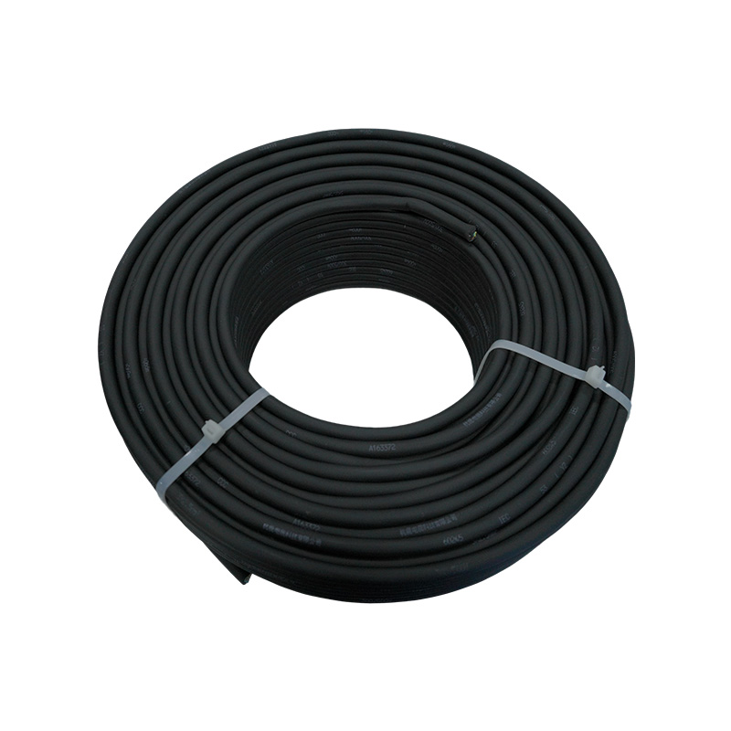 How do the flame-retardant properties of general-purpose rubber-sheathed flexible cables provide additional safety in the event of a fire?